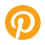 pinterest icon orange